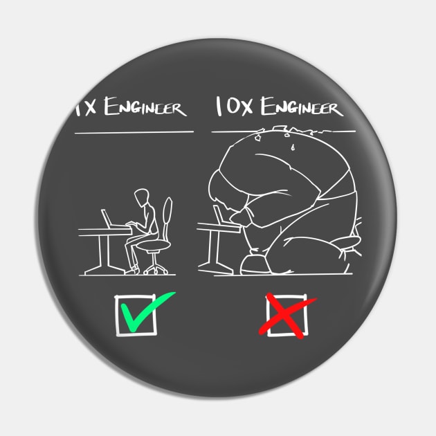 1x vs 10x Engineers Pin by mortalwombat