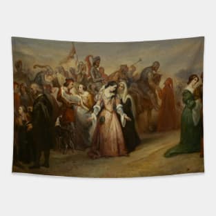 Lenore - The Return of the Army by Ary Scheffer Tapestry