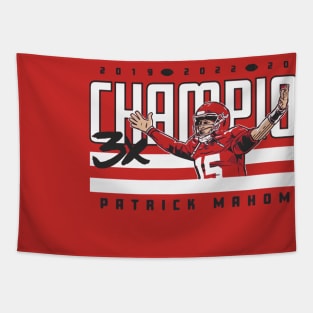 Patrick Mahomes 3x World Champ Tapestry