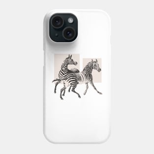 Animal zebras Phone Case