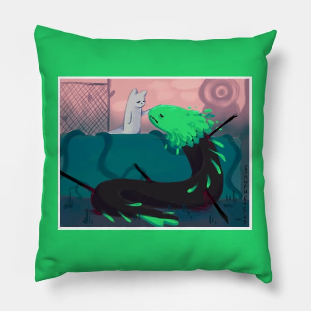 Rain world design Pillow by Telemiu