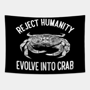 Evolve Into Crab Tapestry