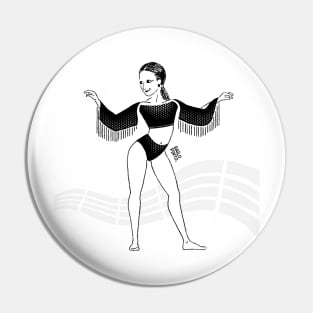 Girl Salsa Dancer Pin