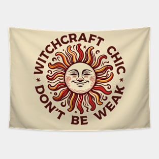 Witchcraft Chick - A Vintage Sun Design for Witches Tapestry