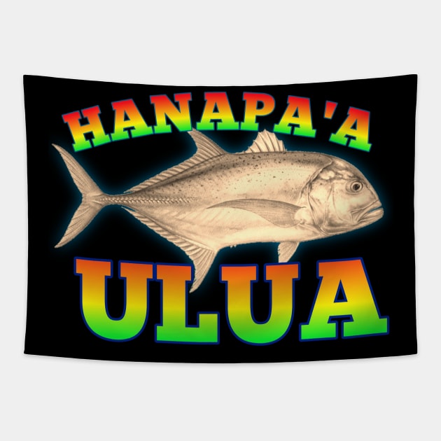 Hawaiian fishing designs Tapestry by Coreoceanart