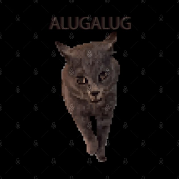 Alugalug Meme Cat 8bit Pixel Art by AT Digital