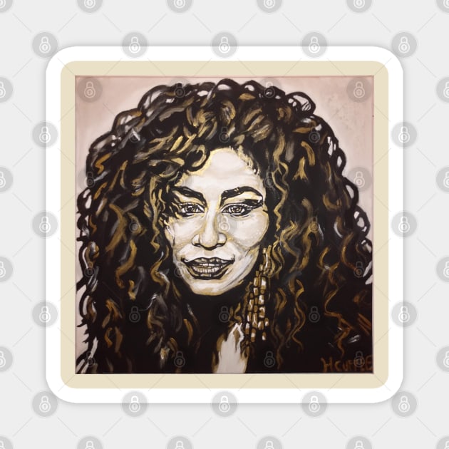 Chaka Khan Magnet by Hiawatha Cuffee GtG Creations