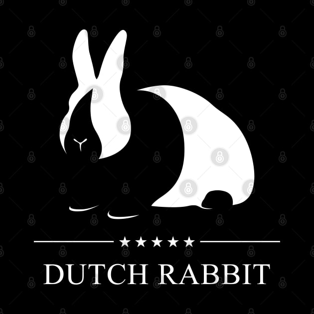 Dutch Rabbit White Silhouette by millersye