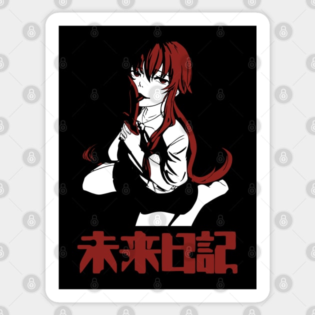 Mirai Nikki - Yuno Gasai - Mirai Nikki - Sticker