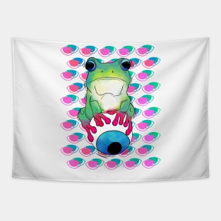 Frog eyes Tapestry