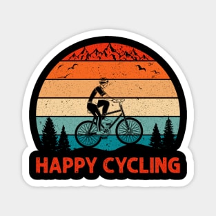 Happy cycling Magnet