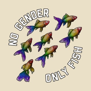 No Gender Only Fish Rainbow T-Shirt