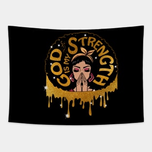 Good is my Strength, Black Girl Magic, Black Woman, Black Moms Matter Tapestry