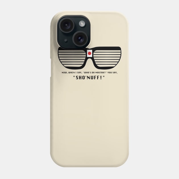 Sho Nuff Glasses Phone Case by triggerleo