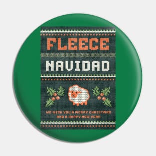 Funny Feliz Navidad Ugly Christmas Sweater Shirt Pin