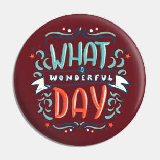 What A Wonderful Day Pin