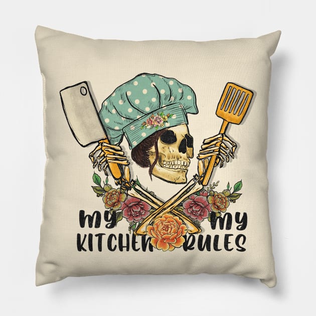 my kitchen rules Pillow by Ballari