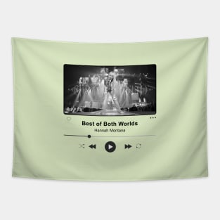 Best Of Both Worlds - Music Player Illustrations Tapestry