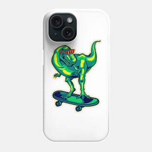 Neon - DIno - Raptor Skate - pos Phone Case