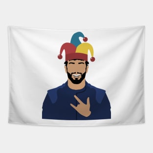 Danny The Joker Funny F1 Jester Design Tapestry