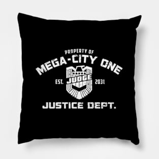 Property of Dredd (White) Pillow