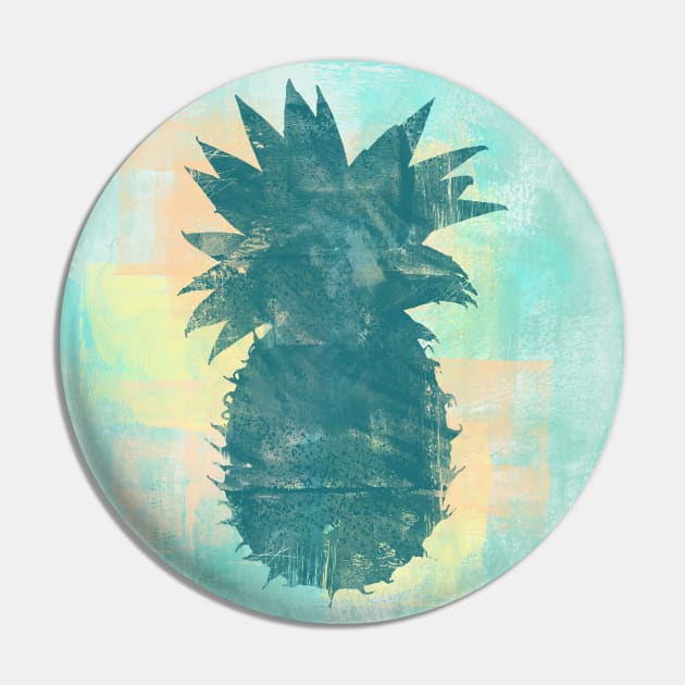 Painted Pineapple Tropical Colors Pin by LittleBean