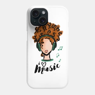 I Love Music Phone Case