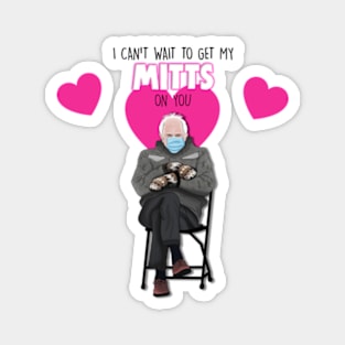 Bernie Sanders Sitting on a Chair Wearing Mittens Memes Magnet