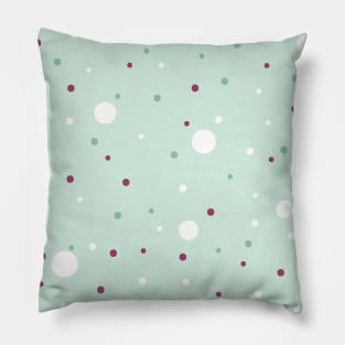 Polka Dots From Minty Christmas Collection Pillow