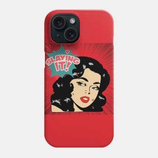 Slaying It Vintage Comic Vibes! Phone Case