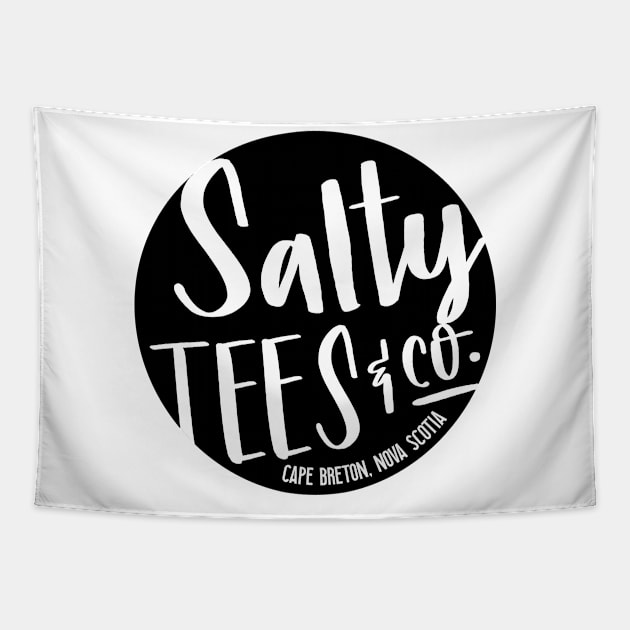 SALTY TEES LOGO | BLACK Tapestry by SALTY TEES & CO.