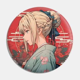 saber kimono Pin