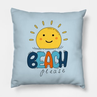 Sun and beach Pillow