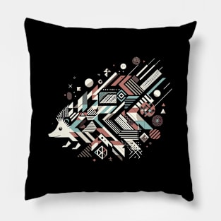 Abstract Animal Hedgehog 3 Pillow