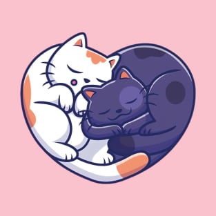 Love Cats: A Heartwarming Duo T-Shirt