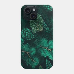 Winter Christmas Holidays Pine Green Festive Foliage Phone Case