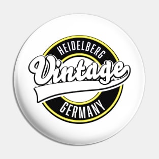 Heidelberg vintage style logo Pin