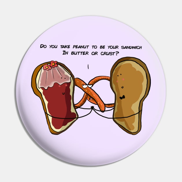 Peanut and Jelly marriage Pin by Dessert_comics