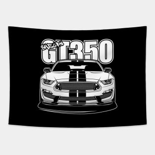 Shelby GT350 - White Print Tapestry