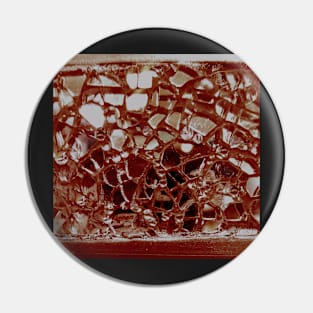 Photographic Image of Chocolate Mirror and Glass Mosaic Pin