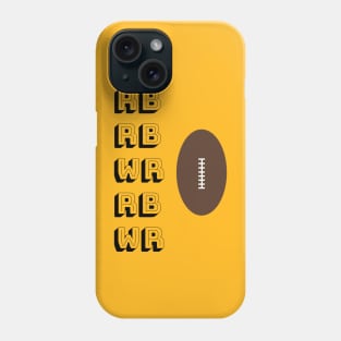 RB RB WR RB WR Fantasy Football Phone Case