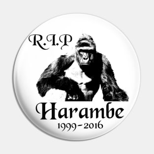 Rest In Peace Harambe gorilla Pin