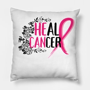 Heal Cancer, Breast cancer awareness Pillow