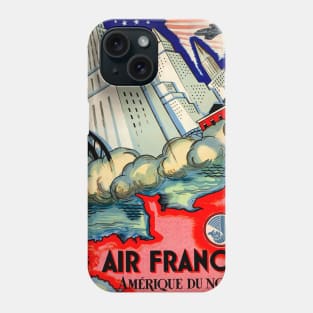 North America with Air France Vintage Travel Phone Case