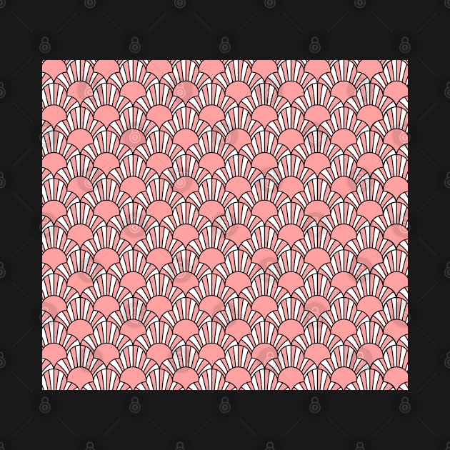 Art Deco Pattern no 32 - Pink Vintage Pattern by Millusti