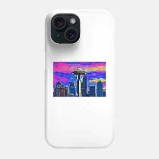 Space Needle Colorful Sky Phone Case