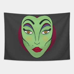 Sexy Witch Makeup Tapestry