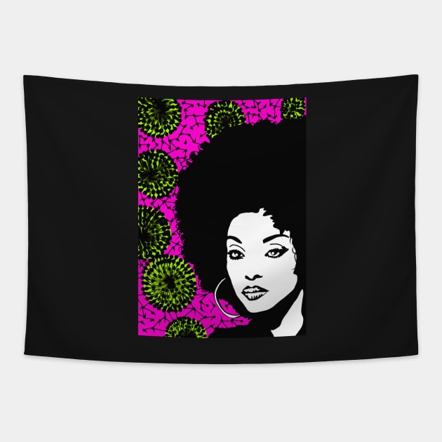 Afro Carribbean lady Tapestry by Stufnthat