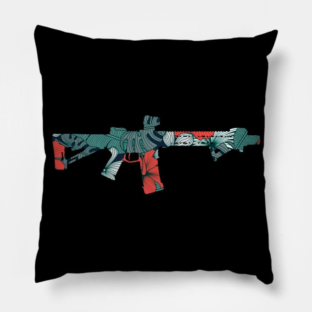 Ruby Hawaiian AR15 Pillow by ArtisanTactical