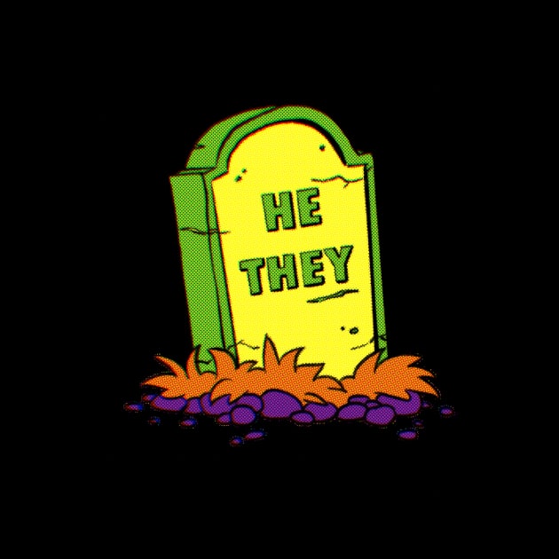 He/They Pronoun Grave by Sidhe Crafts